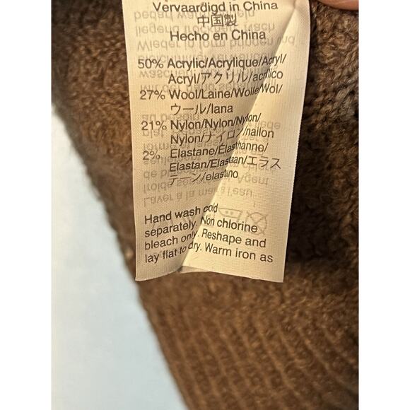 Madewell Size XXS Sweater Brown Mock Neck Soft - Picture 10 of 12